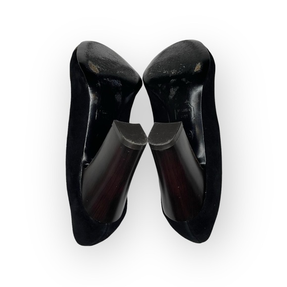 Missoni x Target ミ★ Barkwood Chevron Print Suede Heeled Pumps ミ★ Black ミ★ 6.5M - Picture 12 of 16